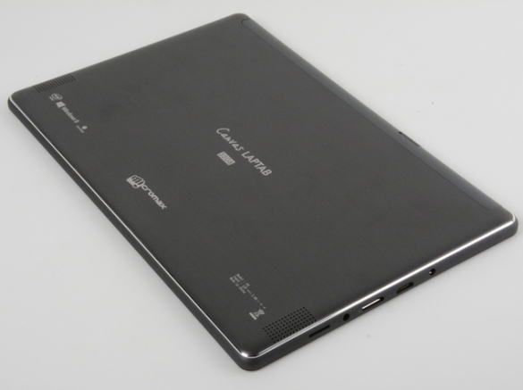 Micromax Dual OS tablet LapTab back view